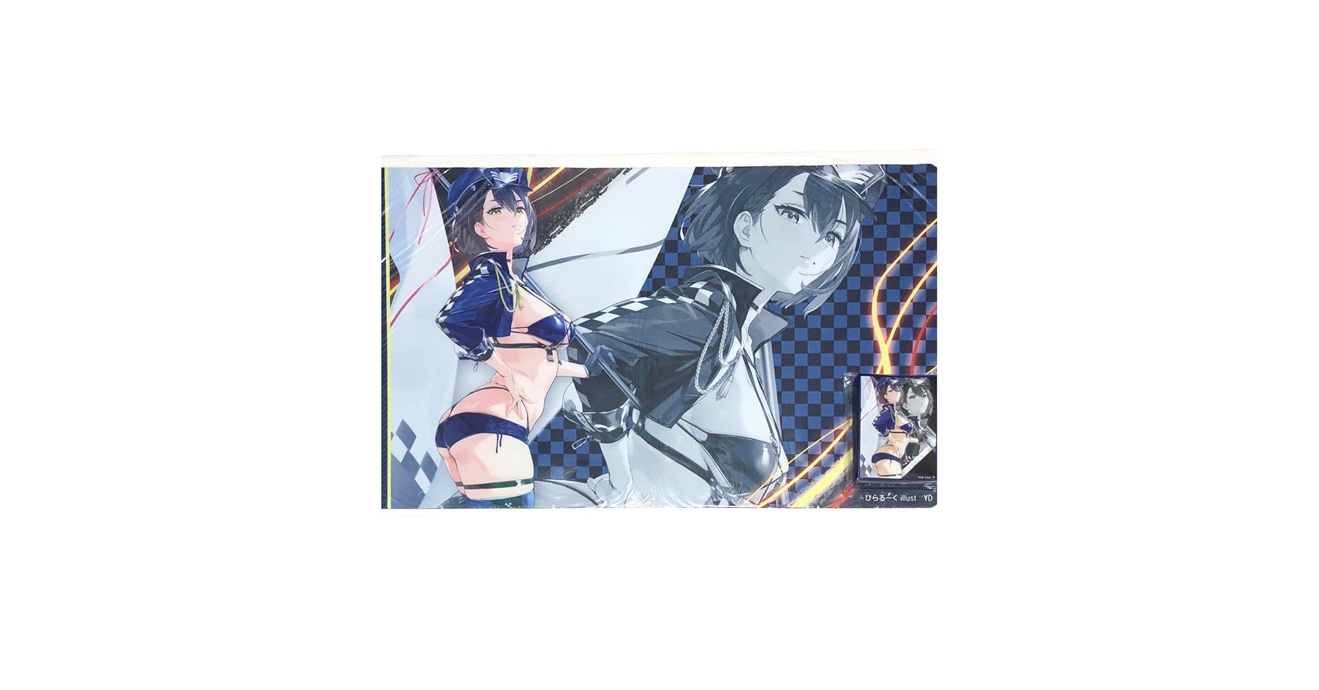 アズールレーン インプラカブル エーギル プレイマット&スリーブ 5点セット アズールレーン ラバーマット(ビスマルクZwei＆レーゲンスブルク